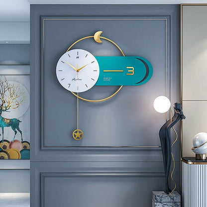 Decorazione parete orologio - elemento design modern