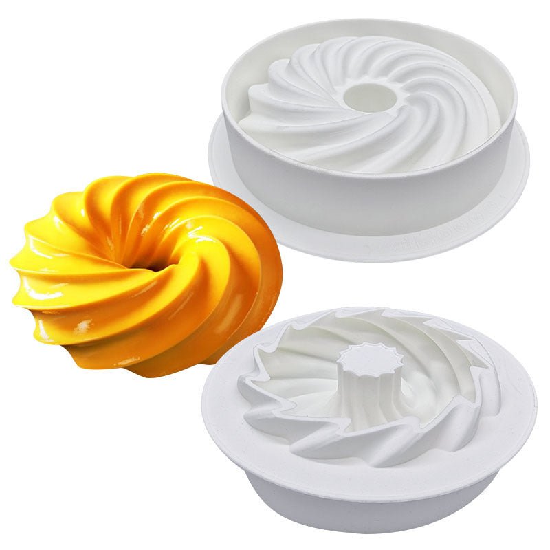 Stampo per torta in silicone rotante rotondo - facile sformatura