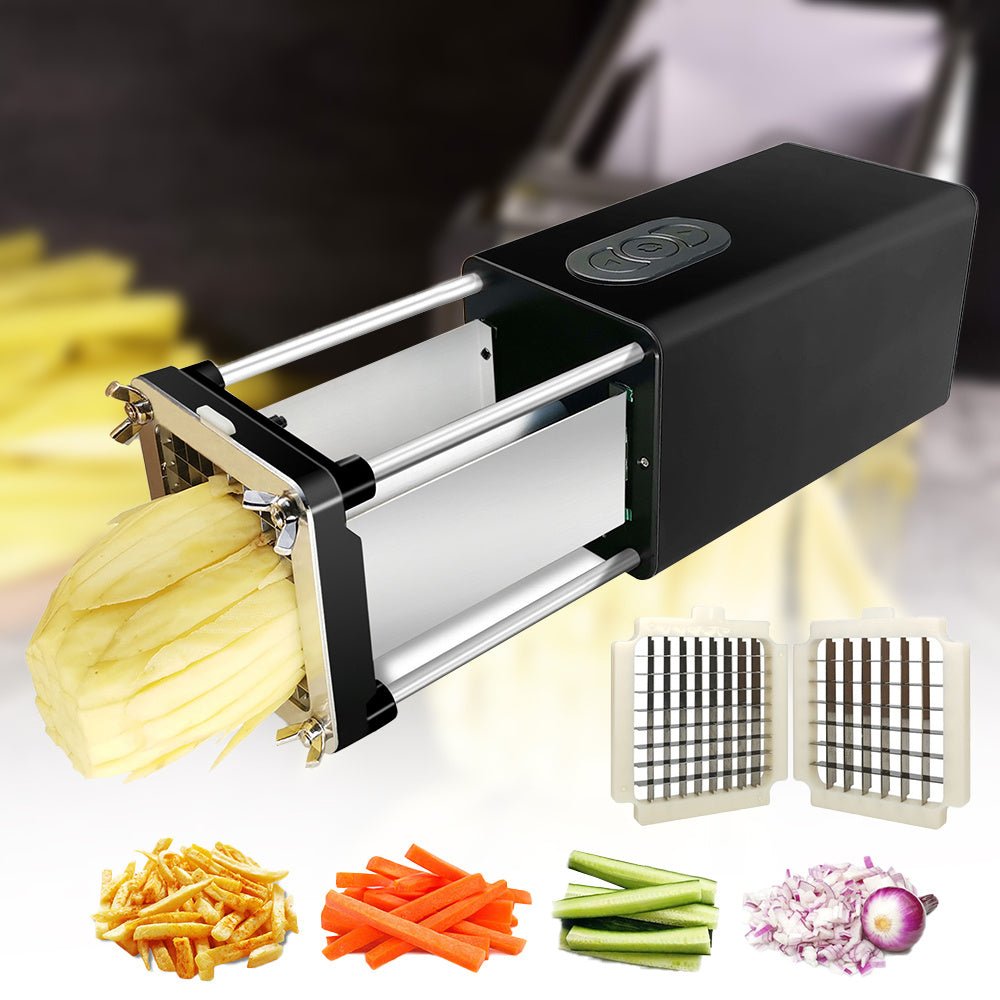 Gadget elettrico taglia patatine - lame acciaio inox per taglio perfetto