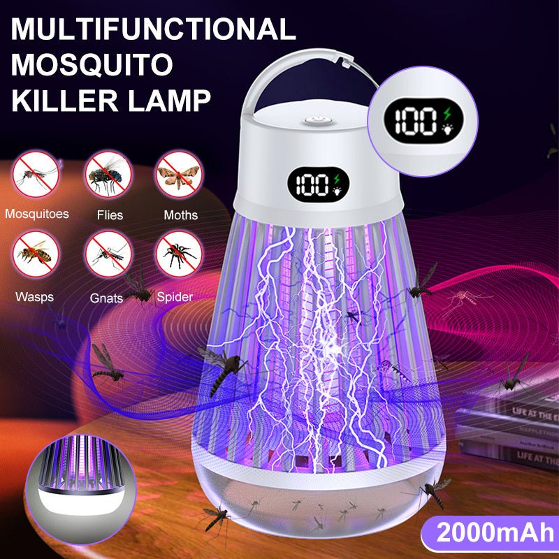 Lampada antizanzare display digitale trappola elettrica senza radiazioni