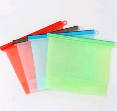 Sacchetti conservazione alimenti - chiusura ermetica silicone