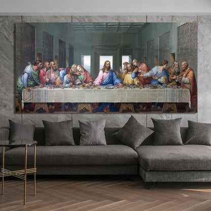 Tela originale Ultima Cena - capolavoro pittura rinascimentale