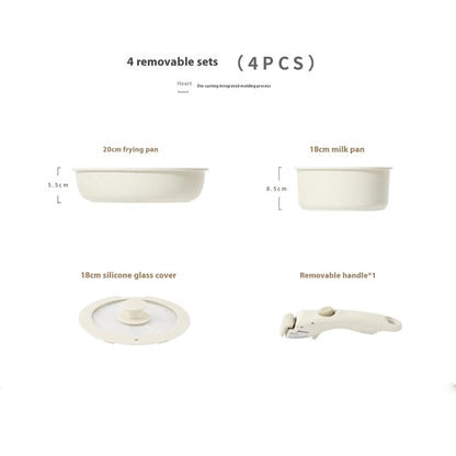  Pentole sistema modulare - Manico staccabile cucina
