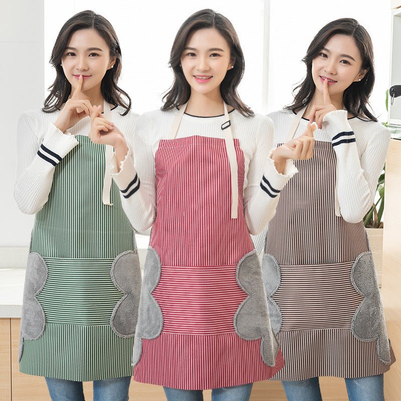 Grembiule da cucina donna con tasca - design pratico funzionale