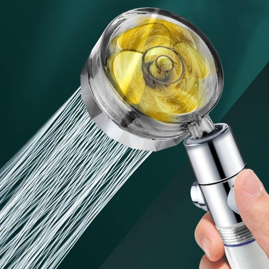Soffione doccia girevole 360° con design moderno e funzione rotante