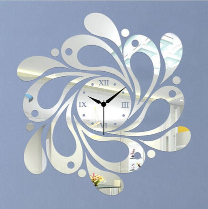 Orologio parete specchio - Design moderno soggiorno ufficio