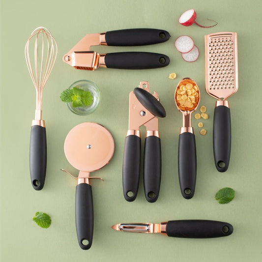 Set pelapatate cucina placcatura rame - gadget casa premium