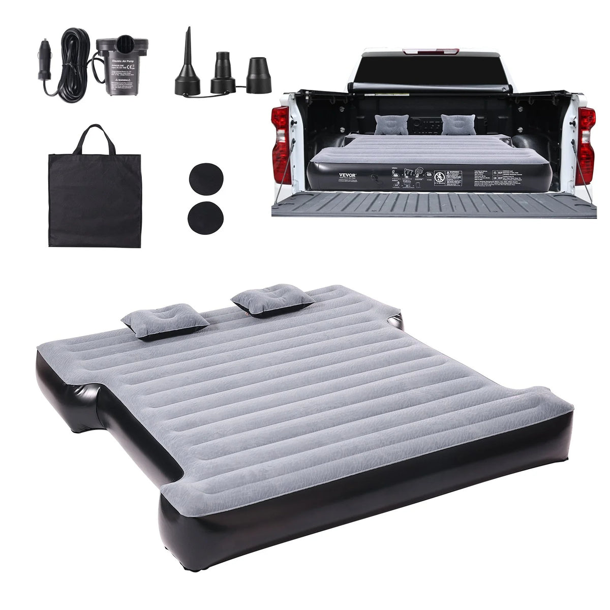 Specifiche tecniche materasso VEVOR pompa 12V dimensioni