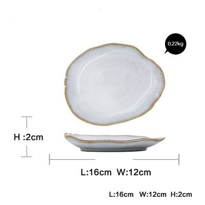Set ceramica irregolare - perfetto per tavola moderna