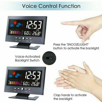 Display digitale LED con funzione snooze e indicatori temperatura