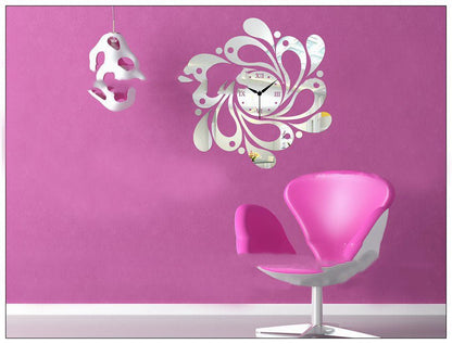 Mirror wall clock moderno - Orologio specchio cucina elegante