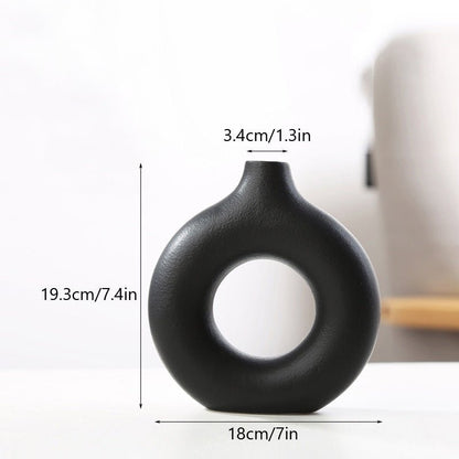 Vaso nordico in ceramica - perfetto per soggiorno moderno